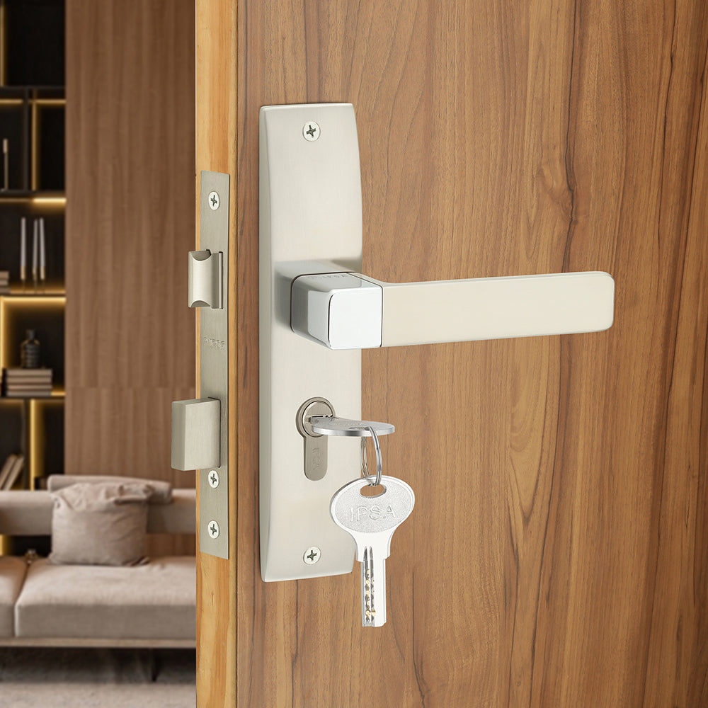 IPSA Ink Iris Handle Series on 8" Plate CYS Lockset with 60mm Both Side Key - Finish CPS